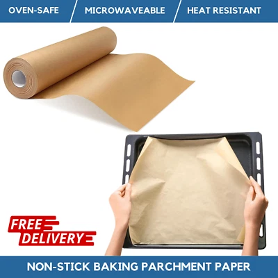 NON STICK Baking Parchment Paper Rolls | Greaseproof | Oven & Microwave Safe - Image 1 of 2