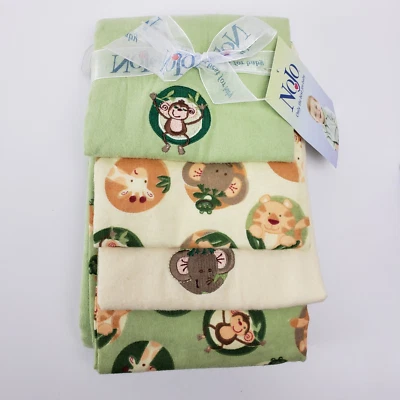 Mantas de recepción Jungle Babies, 4pk de NoJo Foto 1 de 2