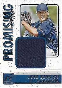JOSE BERRIOS 2017 PANINI DONRUSS PROMISING PROS WORN JERSEY - Picture 1 of 1