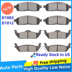 Front and Rear Ceramic Brake Pads For 2004 2005 - 2008 Ford F150 Lincoln Mark LT - Picture 1 of 6