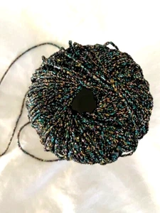 TIBER  "Doreale" - Individual balls of metallic yarn  - black/multi - Picture 1 of 3
