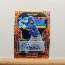 2022 Prizm Draft Picks Jud Fabian Autograph SNAKE SKIN Prizm 12/15 AUTO # PDP67