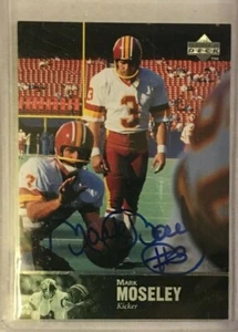 1997 UPPER DECK LEGENDS - MARK MOSELEY - AUTOGRAPH - REDSKINS - - Picture 1 of 2