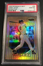 1999 DEREK JETER BOWMAN'S BEST REFRACTOR #88 PSA 10 086/400 POP 18  