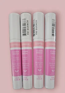 Lot - (4) CoverGirl Clean Fresh Tinted Lip Oil, # 110 Quench (Sealed) - Picture 1 of 2