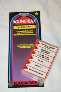 KARAOKE SoundTrax The Golden Era 1 Unopened 6 Songs Cassette & Lyrics Brochure - Bild 1 von 3