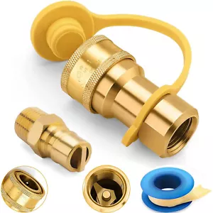 Accesorios de conexión rápida de gas QDD LP de 1/2" con enchufe de inserción macho gas natural propano - Imagen 1 de 10