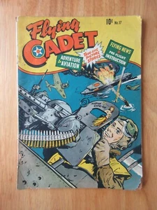 HTF! FLYING CADET #17 (1944) **Last Issue! Great WW2 Cover/Stories/Art!** - Picture 1 of 12