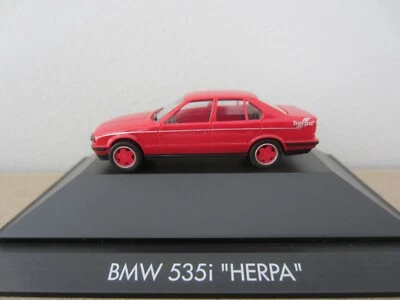 HERPA PC 181112 宝马 535i LIMOUSINE 红色型号是塑料 - HO 或 1:87 比例 — 第 1/4 张图片