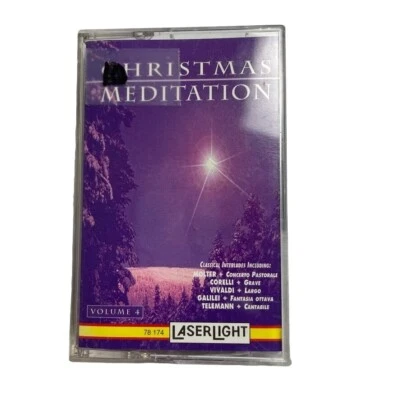 Vintage Christmas Meditation Audio Music Cassette Volume 4 1995 Laserlight u - Image 1 of 3