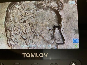 1995 D extra ear lobe lincoln penny - Picture 1 of 4