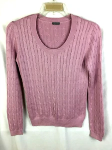 Ann Taylor Cable Knit Sweater Size S Lavender B24*N - Picture 1 of 5