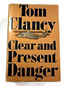 Clear And Present Danger by Tom Clancy Vintage 1989 First Edition Hardback - Picture 1 of 8