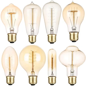 Vintage Industrial Retro E27 LED Edison Bulb 40W Filament Light Indoor Deco Lamp - Picture 1 of 12