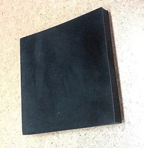 Neoprene Rubber Sheet  Solid 3/8" Thk x 6" x 6" Sq - Mounting Pad  60 Duro - Picture 1 of 5