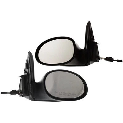 Espejo retrovisor remoto manual para Chrysler PT Cruiser GT 2004-09 Wagon negro texturizado 2 piezas Foto 1 de 4