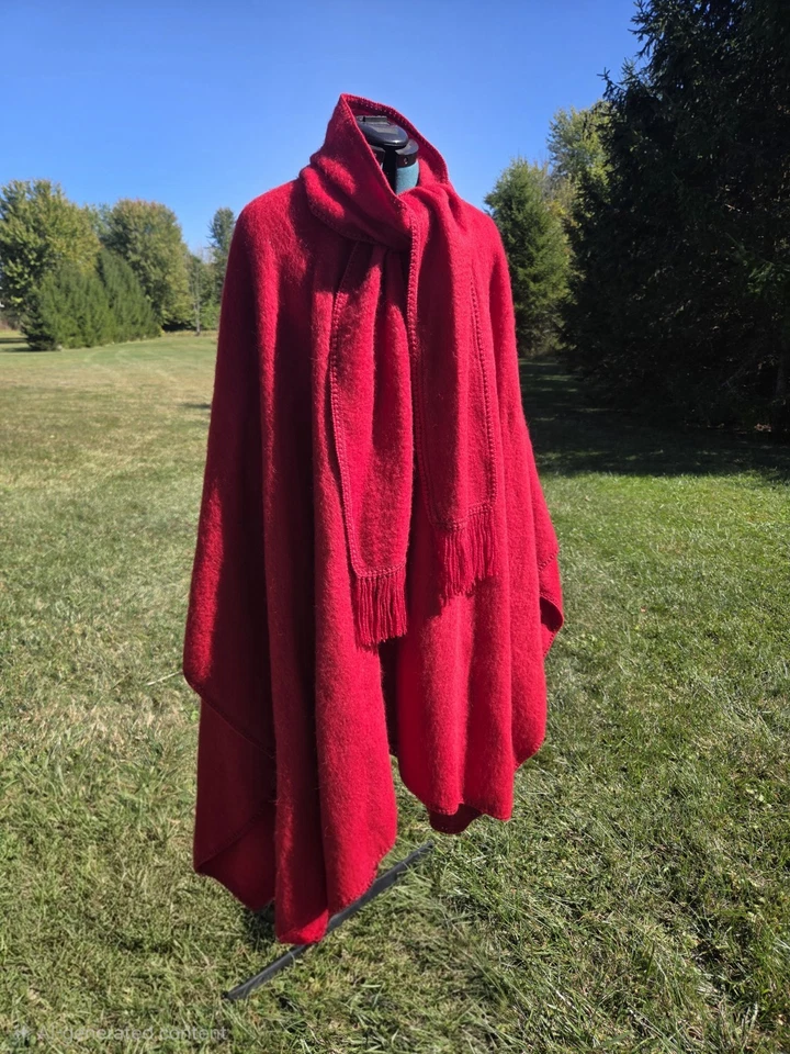 Abrigo Suéter Poncho Alpaca Diana O/S M L XL 1X 2X 3X 100% Alpaca con Bufanda Foto 1 de 4