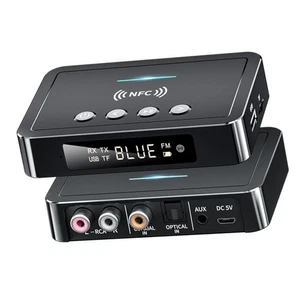 NFC Multi-Function USB Wireless Bluetooth 5.0 Transmitter Receiver Adapter 3.5mm - Afbeelding 1 van 7