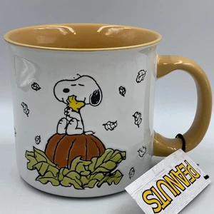 Snoopy 'Pumpkin Patch' Large Ceramic Mug • Halloween • Coffee/Tea Cup • New - Picture 1 of 5