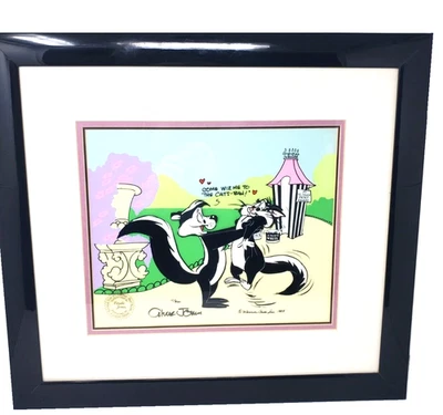 Chuck Jones Signed Pepe Le Pew Animation Cel Limited Edition Hand Painted 300 WB - Image 1 of 4