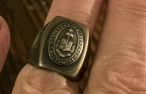 Vintage Baltimore Western High School Sterling Klasse Ring Größe 4,5 Ring - Bild 1 von 6