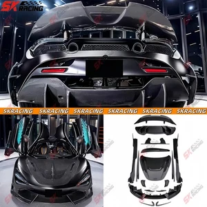 Rear Front Lip Spoiler Wing Hood Body Kits Fits McLaren 720S 17+Dry Carbon Fiber - Picture 1 of 67