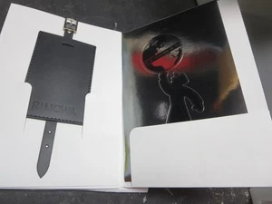 W@W  Genuine Authentic Rimowa Luggage Tag + Owner Manual in Folio - New - Picture 1 of 6