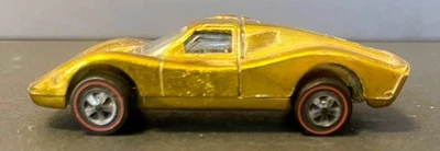 Rare 1968 Vintage Hot Wheels Redline Ford MK. IV. Gold w/ Black interior - Image 1 of 4