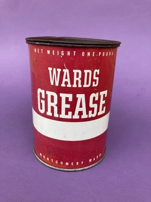 lata de grasa de una libra Wards vintage Foto 1 de 4