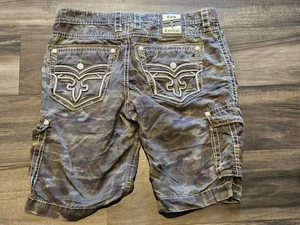 Herren Rock Revival Classic Camo Cargo Shorts Gr. 38 bestickt - Bild 1 von 7