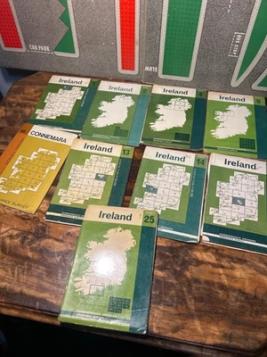 9x Vintage Maps Ordnance Survey of Ireland Bundle 1960 - Image 1 of 4