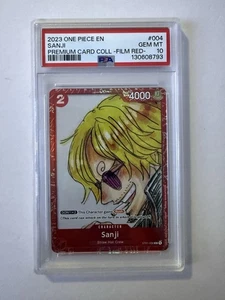 2023 ONE PIECE PREMIUM CARD COLL -ONE PIECE FILM RED- #004 SANJI PSA 10 - Picture 1 of 10