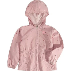 Cortavientos Levi's Girls con capucha cremallera completa en Mary Rose mediano 10-12 años precio de venta sugerido por el fabricante $50 - Imagen 1 de 6