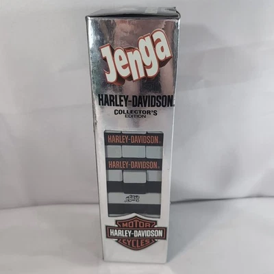 Harley Davidson Jenga Collector's Edition Motorcycle Game 2008 USAopoly  w/ DICE - Image 1 of 4