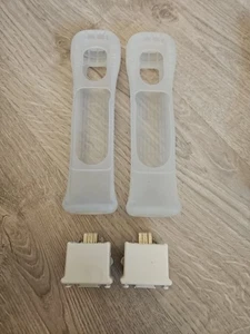 2X Adaptadores Oficiales Nintendo Wii Motion Plus Blanco + Fundas Oficiales Silicona - Imagen 1 de 4