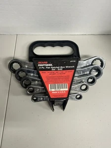 VTG Craftsman Tools 5 Pc Offset Box-End Ratcheting Wrench Set USA 42160 SAE - Picture 1 of 6