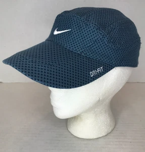 Cappello Berretto Nike Vintage Blu 7 Pannelli Tailwind Maglia Berretto Ciclismo Corsa Outdoor Y2K - Foto 1 di 9
