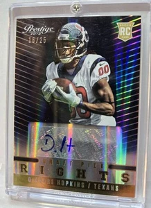 2013 Prestige Draft Picks Rights Autographs #4 DeAndre Hopkins/25 - Picture 1 of 2