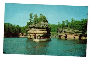 Sugar Bowl Wisconsin Lower Dells Wisconsin River H H Bennett Studio Postcard - Picture 1 of 2