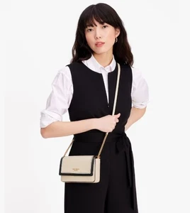 ๐ผ๐ฆ Kate Spade ๐ผ๐ฆ Morgan Colorblocked Flap Chain Wallet Crossbody Bag ๐ผ W10 - Picture 1 of 9
