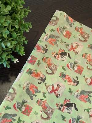 FROLICKING FELINES Design Tissue Paper Sheets Choose Size & Package Amount - Image 1 of 4