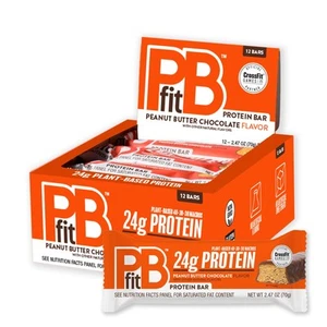 Peanut Butter Chocolate Protein Bars, 24g Protein, Gluten Free, Vegan, Plant-... - Picture 1 of 6