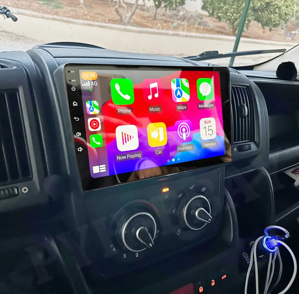 2+64GB Autoradio Android 15 Carplay Für Peugeot Boxer Fiat Ducato Citroen Jumper - Bild 1 von 4