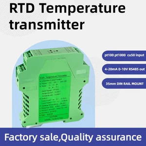Temperature Transmitter RTD PT100 PT1000 4-20mA 0-10V Multi-Channel Converter - Picture 1 of 18