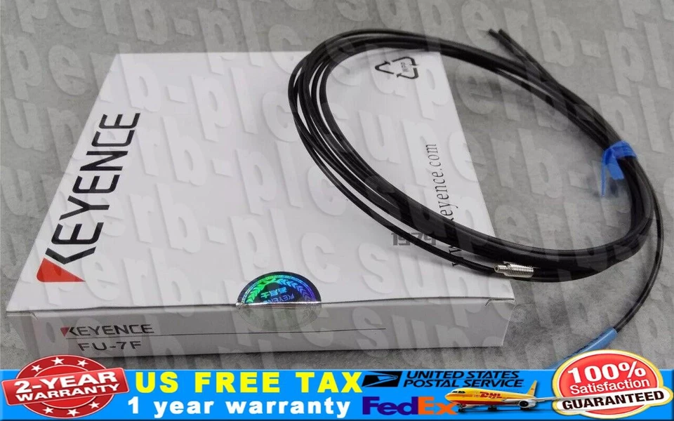 New Keyence Pair FU-7F FU7F Straight Thrubeam Transmissive Fiber Optic Unit. E3 - Image 1 of 1