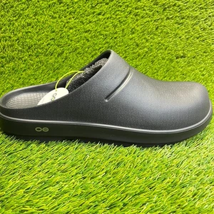 Oofos OOcloog Mens Size 14 Black Casual Walking Slip On Recovery Clog Sandals - Picture 1 of 10