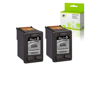 2PK Compatible with HP 21XL Black Ink Cartridge For PSC 1401 1402 1403 1406 1417 - Picture 1 of 20