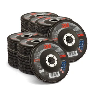 3M 125mm 5" 769F 120 Grit Flap Disc - 100 Each - UU010034740 - Picture 1 of 7