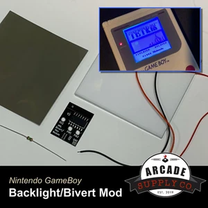 Game Boy Bivert and Backlight Mod Kit - with Instructions! - Picture 1 of 5