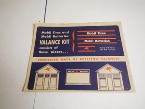 W8 Mobil oil Valance kit Instuctions Vintage Rare Store display - Picture 1 of 3